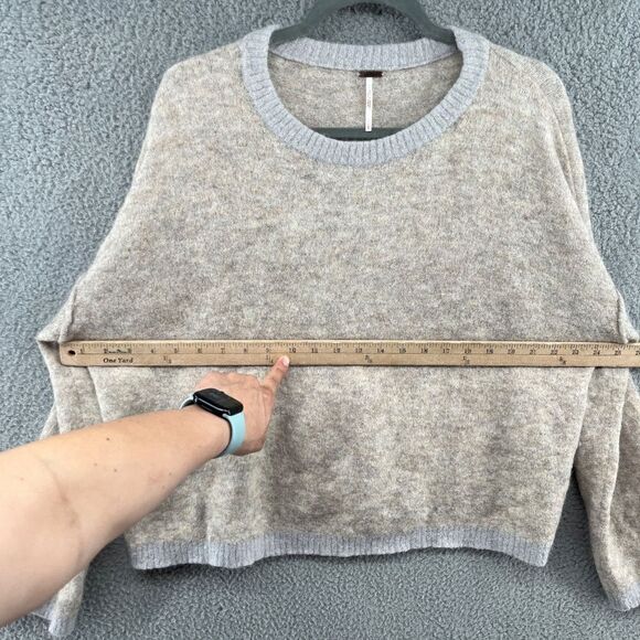 Free People Angelic Pullover Alpaca Blend Sweater Size Large - Picture 4 of 10